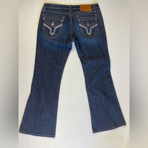 Vigoss Studio The Seattle Jeans, Women, Size 9/10, Dark Blue wash, Flare - Picture 3 of 12